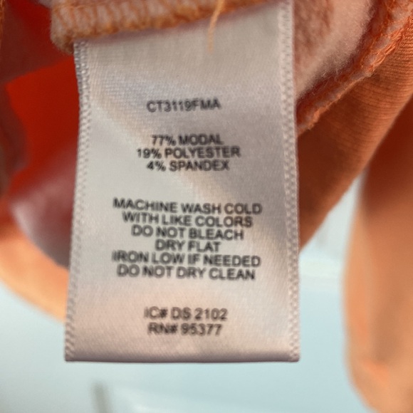 Sanctuary Ombre Raglan Sweatshirt Orange Blue Size Medium - Picture 5 of 7